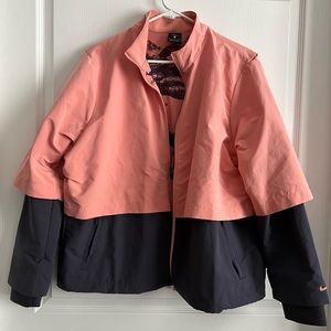 Nike golf jacket-Peach and black